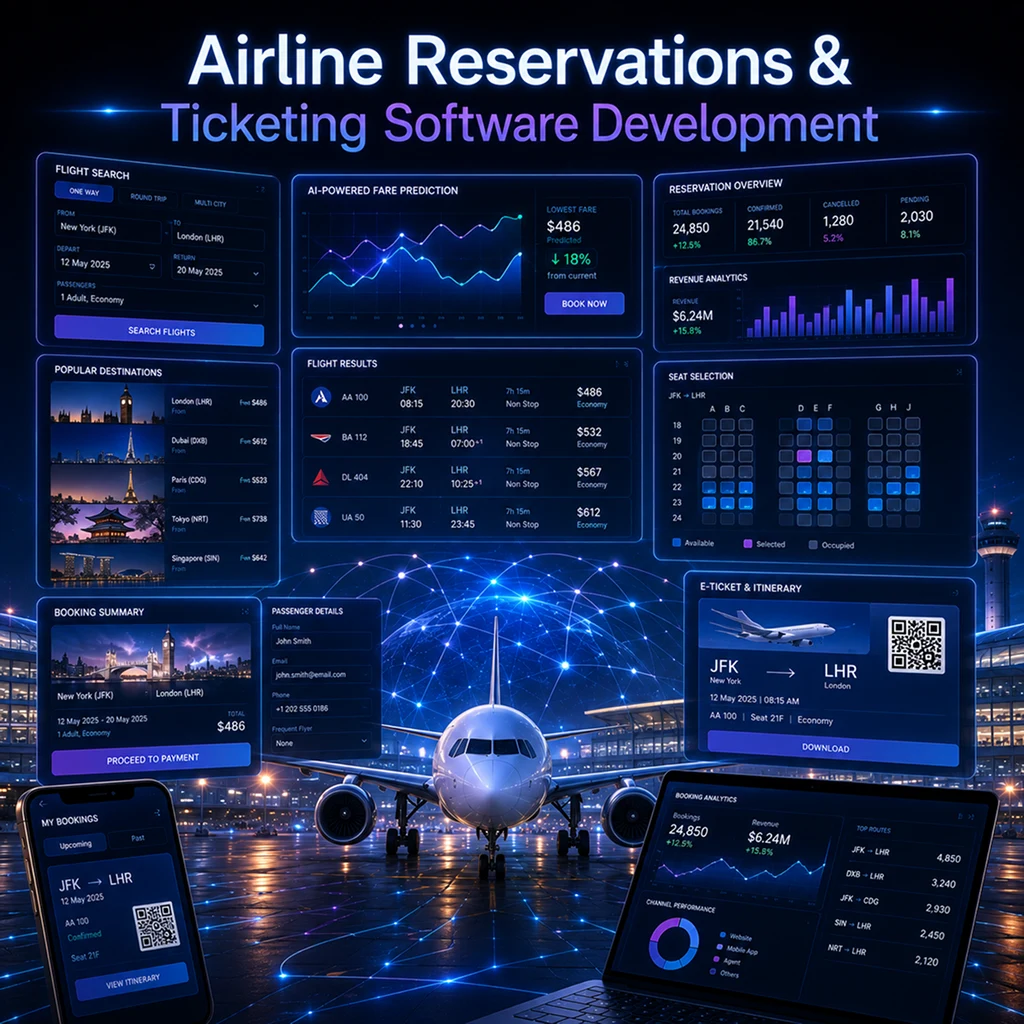 Airline booking software development services